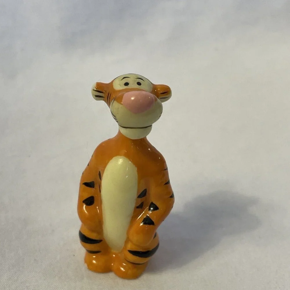 Tigger Miniature Glass Figurine 2 Inches Tall Winnie the Pooh Cake Topper